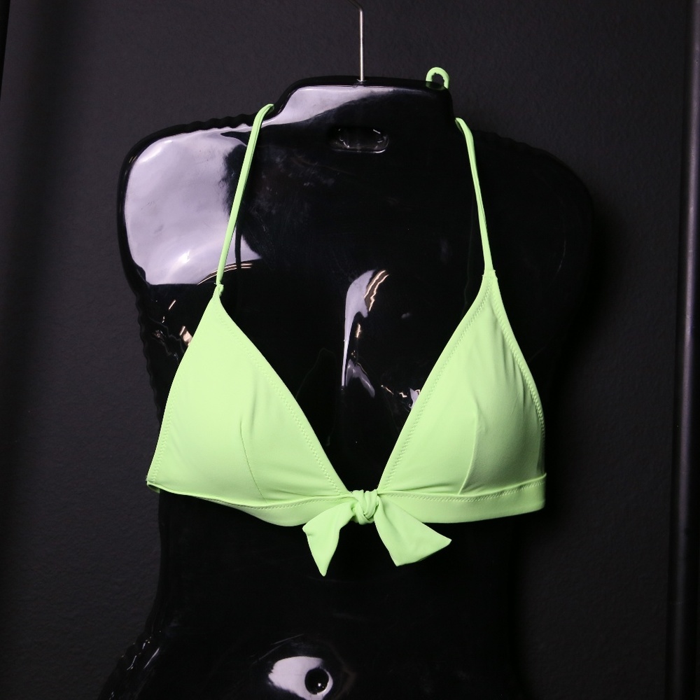 (New) Victoria Secret Lime Green Bikini Top Size M
